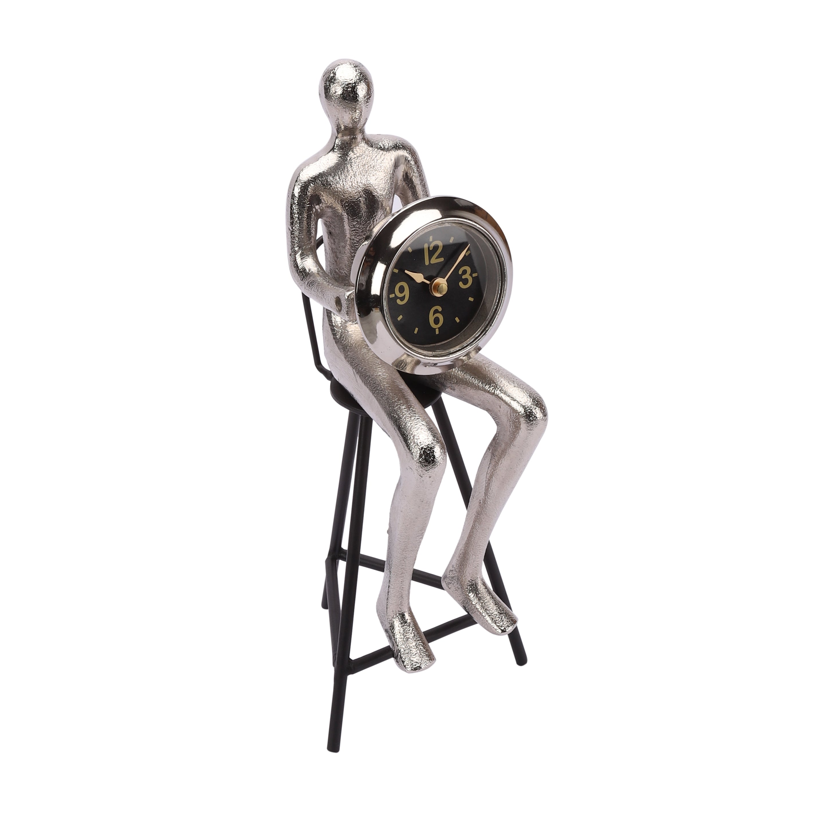 Sitting Man Table Clock