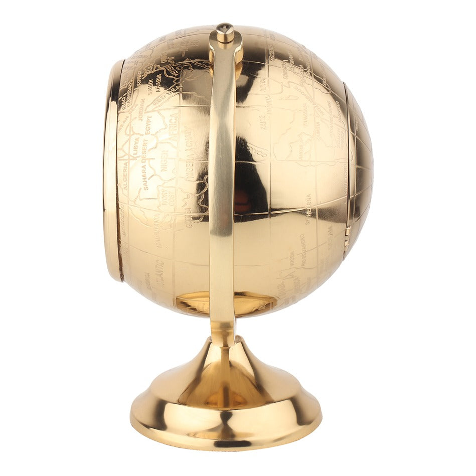 The Etched World Table Clock