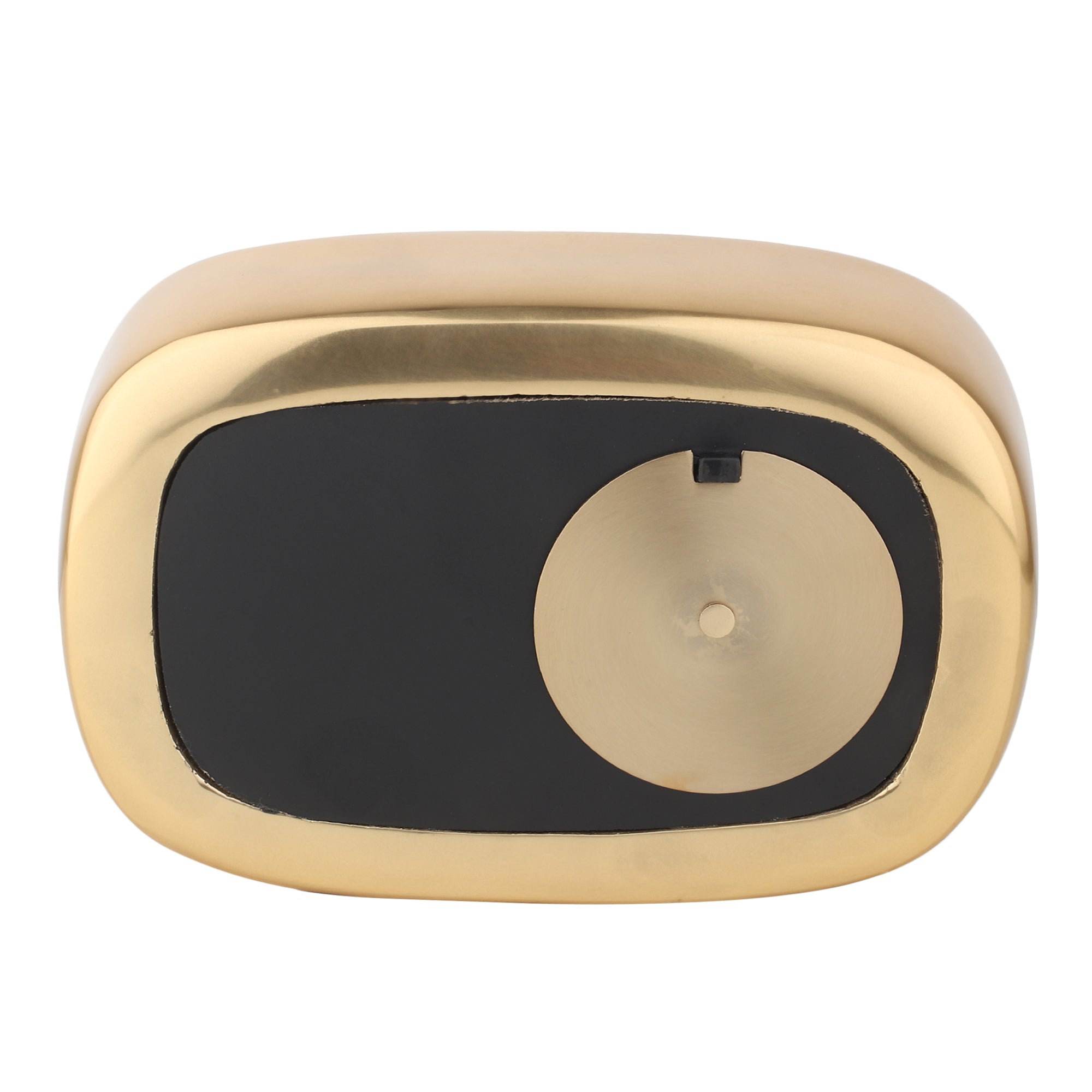 Radio Wave Table Clock In Gold Frame