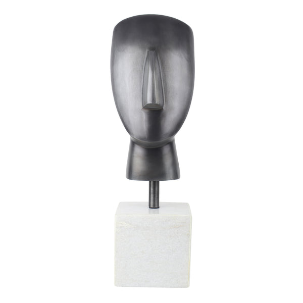 Marble Muse Visage In Black with White Marble dimensions