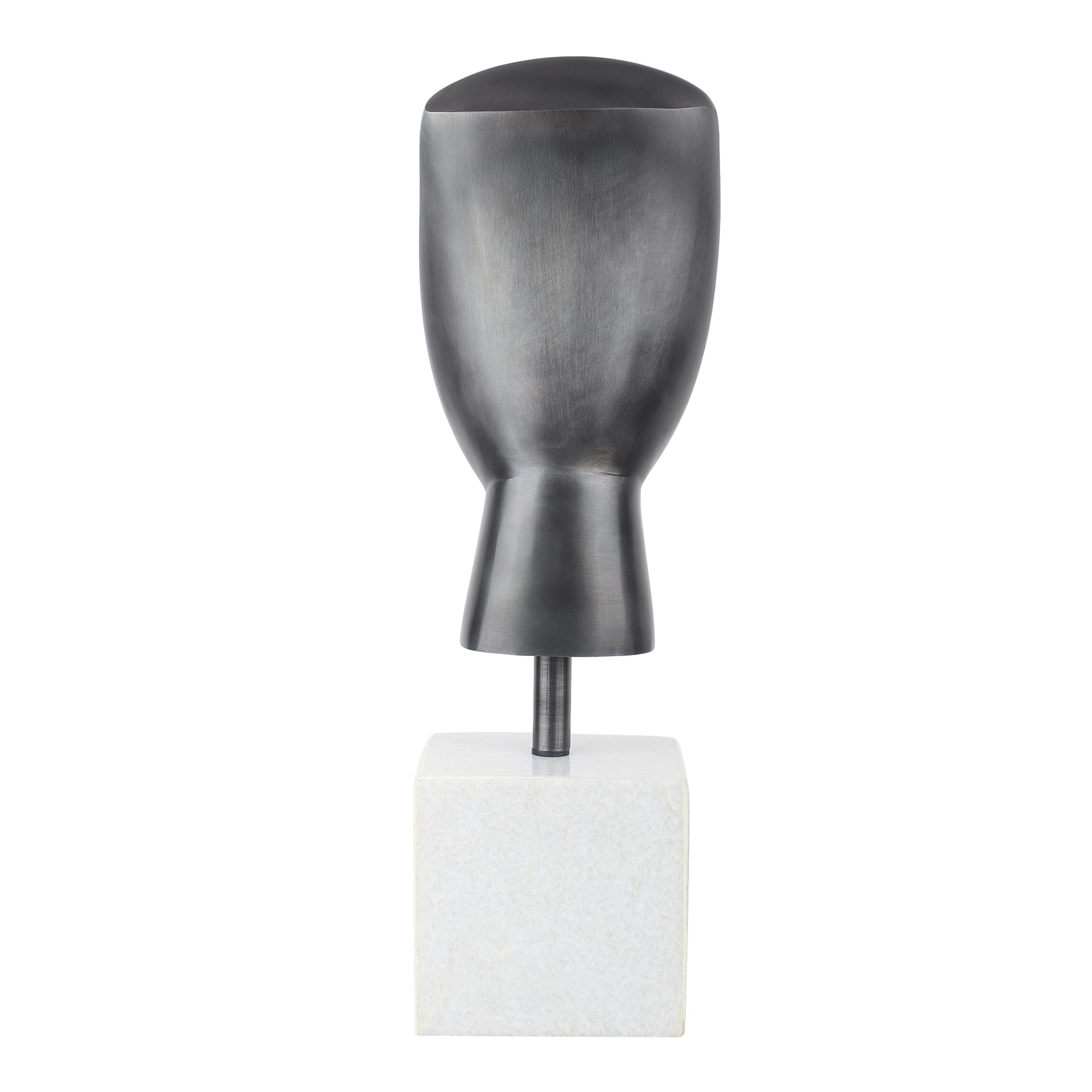Marble Muse Visage In Black with White Marble