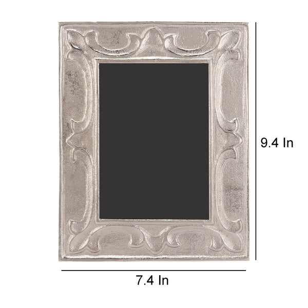 De Massion Leaf Pattern Photo Frame Silver Large Size dimensions