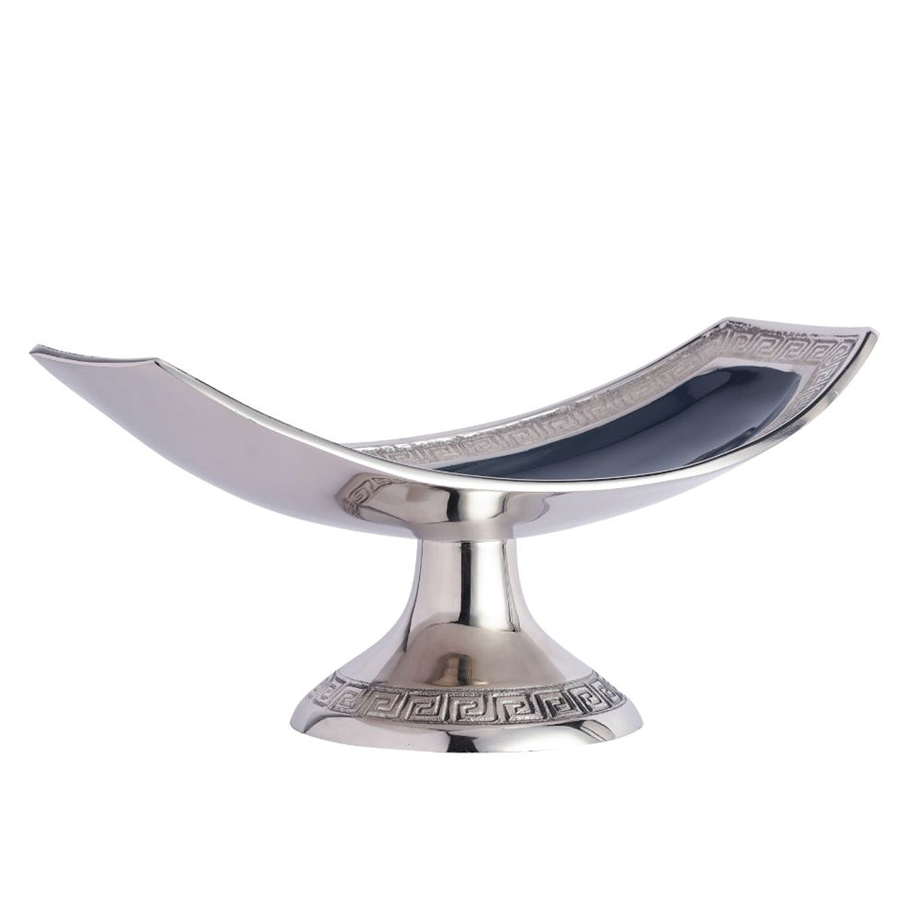 Versace Design Platter  in Blue Enamle & Gold Finish