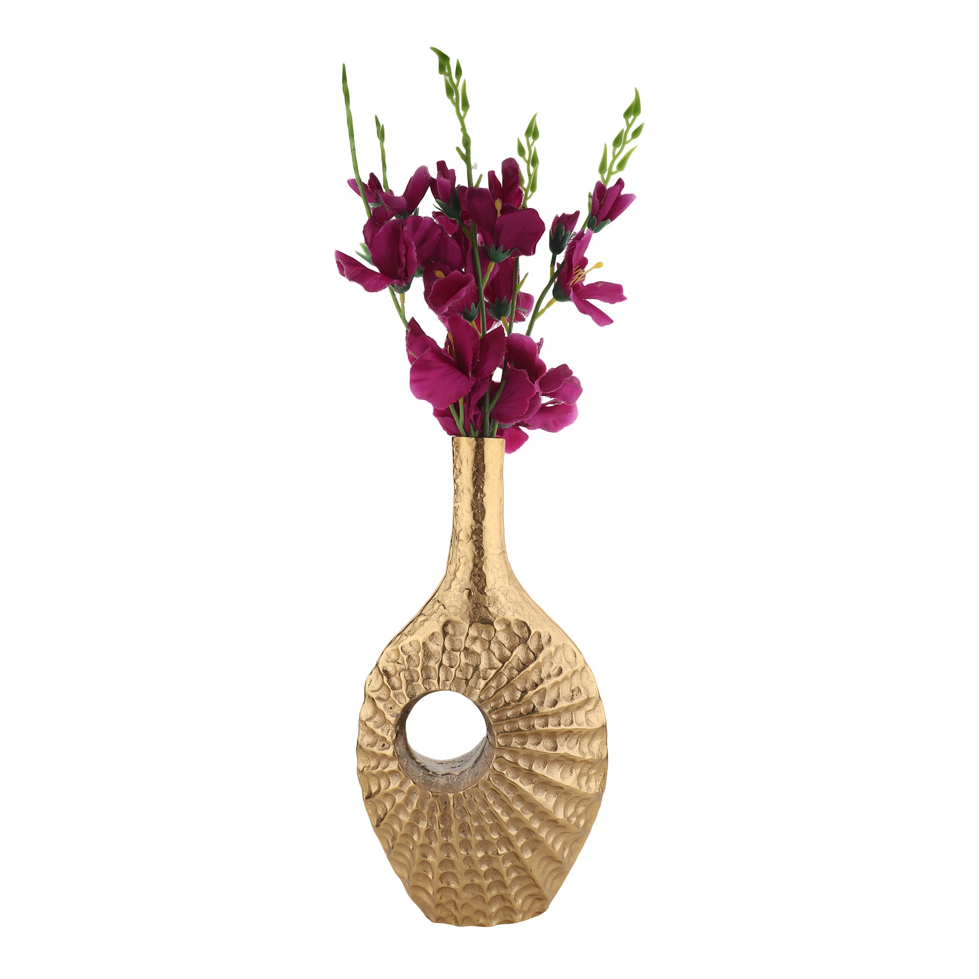 Seashell Serenity Vase - Large Gold