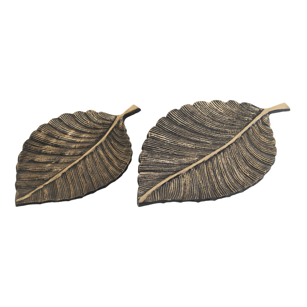 Leafy Affair- the Black Gold Tray set