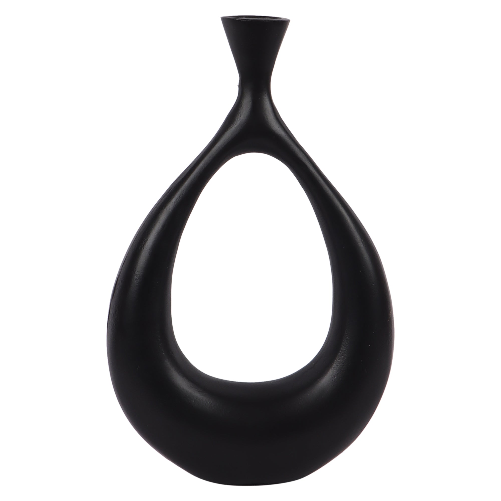 Oblong Gold Table vase in Raw finish