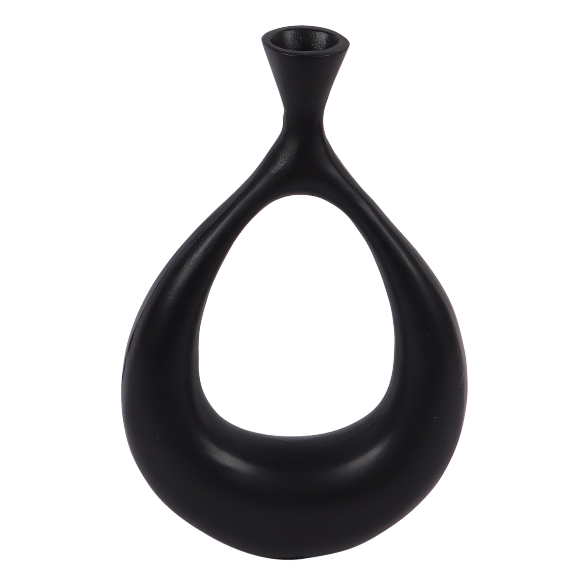 Oblong Gold Table vase in Raw finish