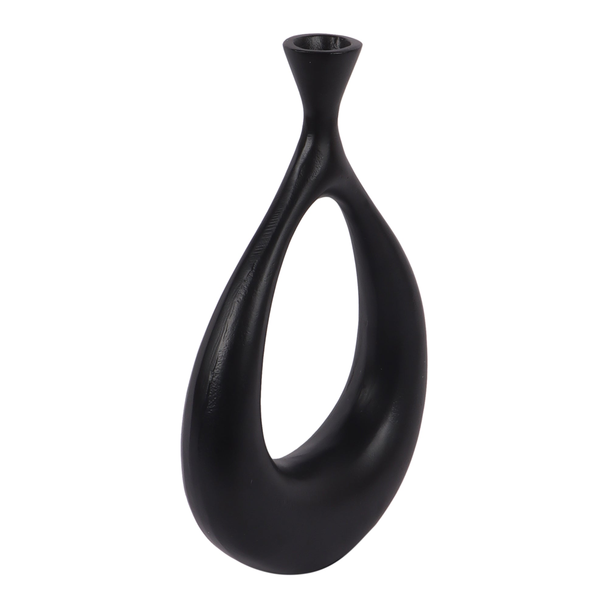 Oblong Gold Table vase in Raw finish