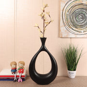 Oblong Gold Table vase in Raw finish