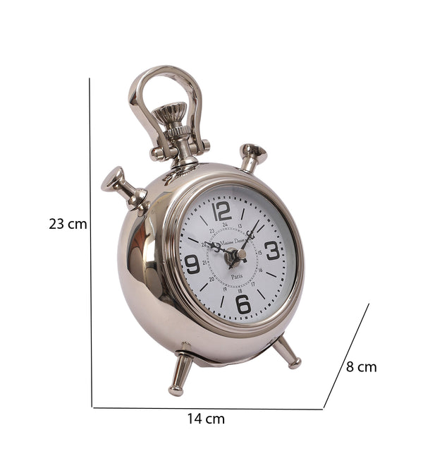 De Massion The Belvedere Table Clock Silver dimensions