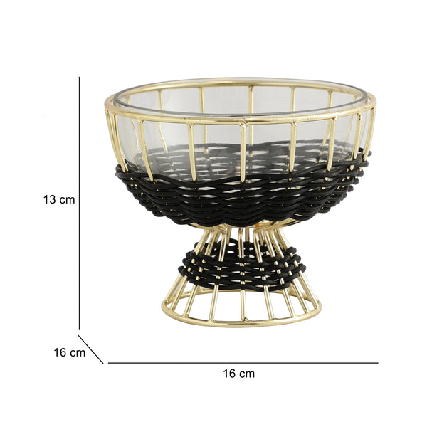 De Massion Elowen Bud Small Bowl Gold dimensions