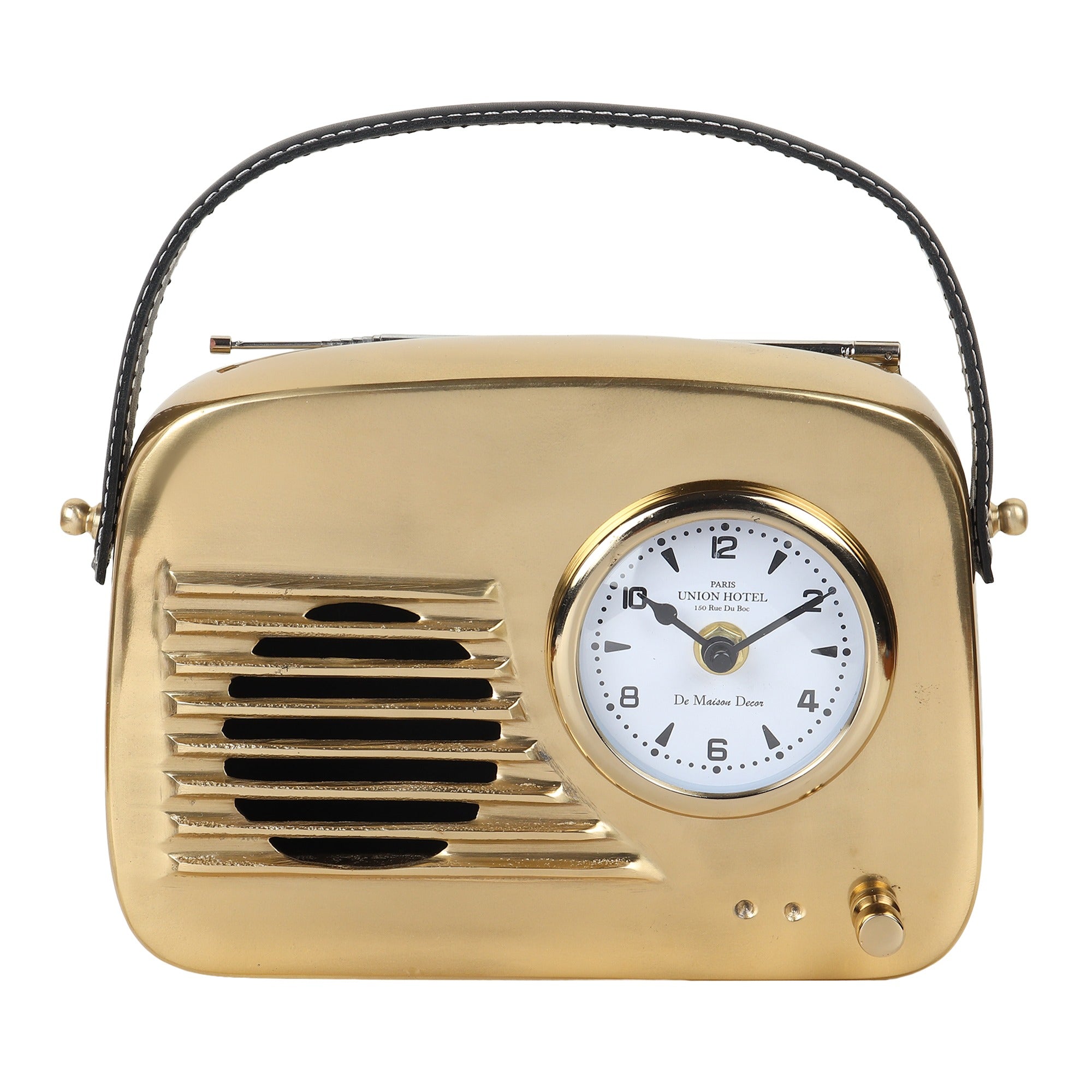 De Massion Melodic Memories Table Clock Gold