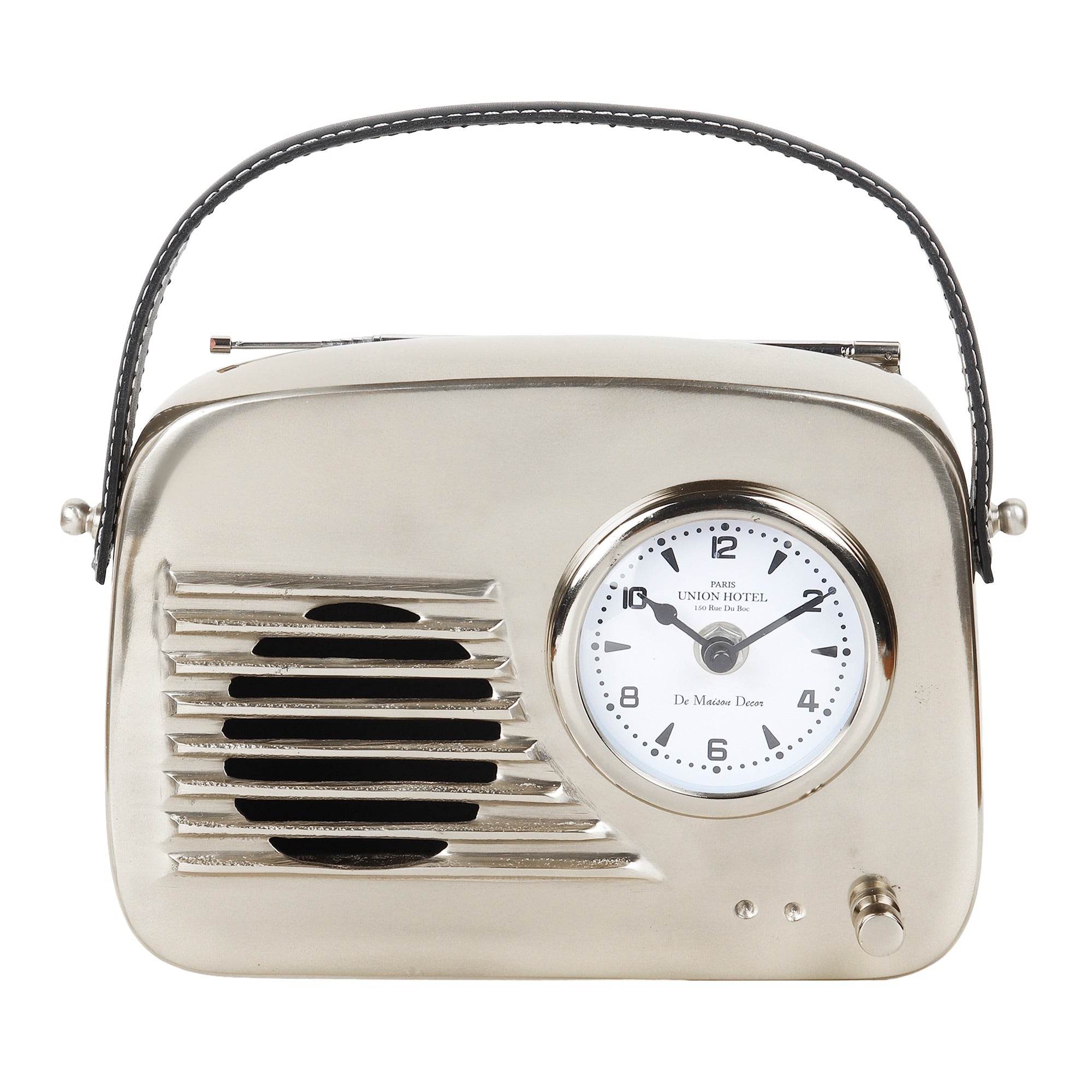 De Massion Melodic Memories Table Clock Silver