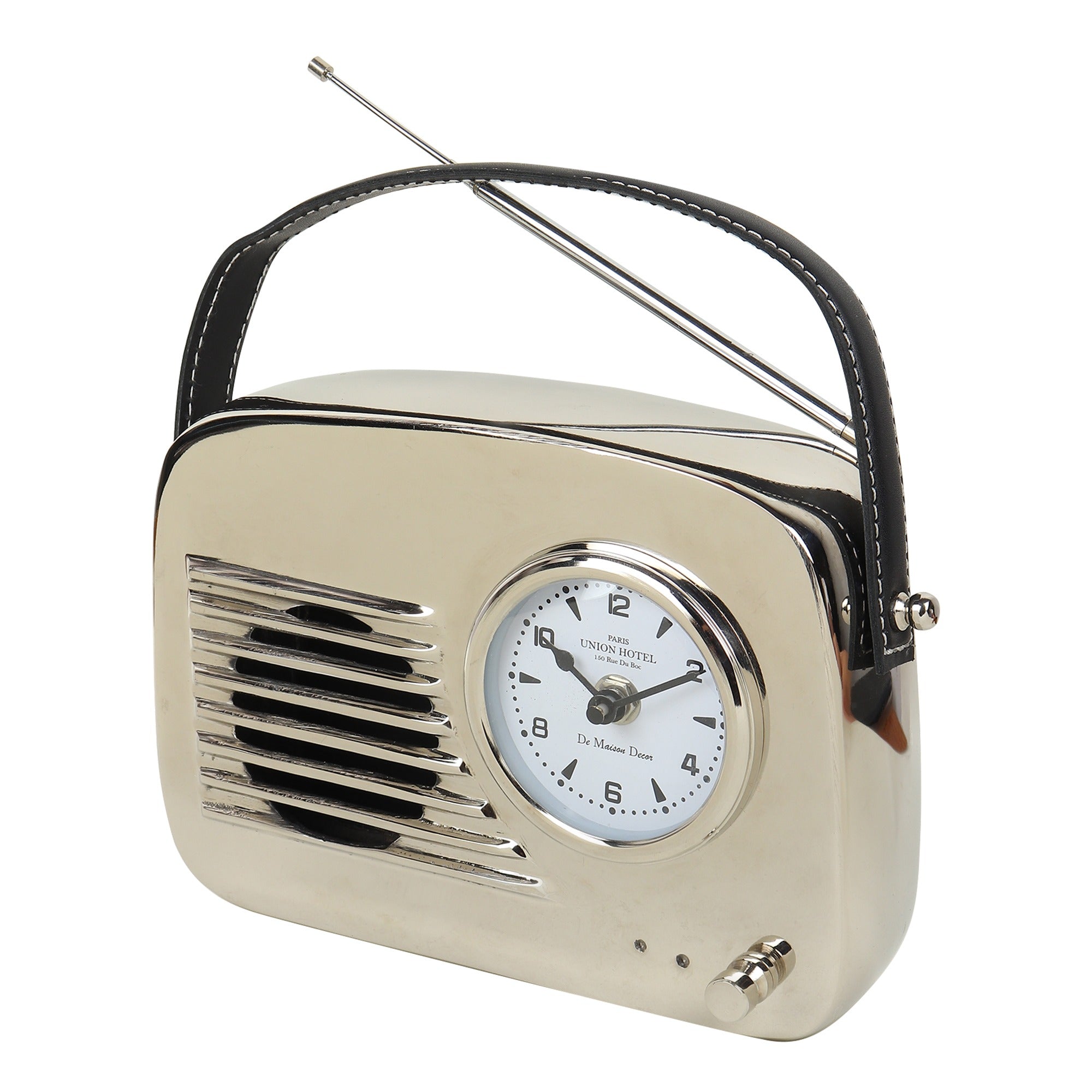 De Massion Melodic Memories Table Clock Silver