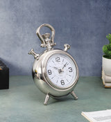 De Massion The Belvedere Table Clock Silver