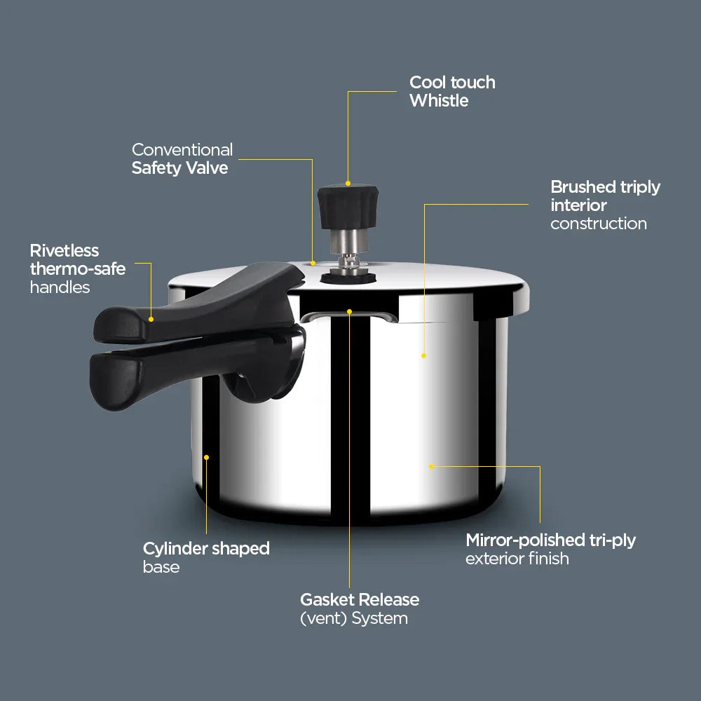 Stellar Triply Pressure Cooker 5 Litre - HomeTown