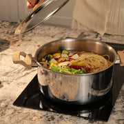 Timber Triply Pot 5 Litre with Glass Lid - HomeTown