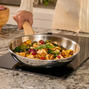 Timber Triply Frypan 24cm with Glass Lid - HomeTown