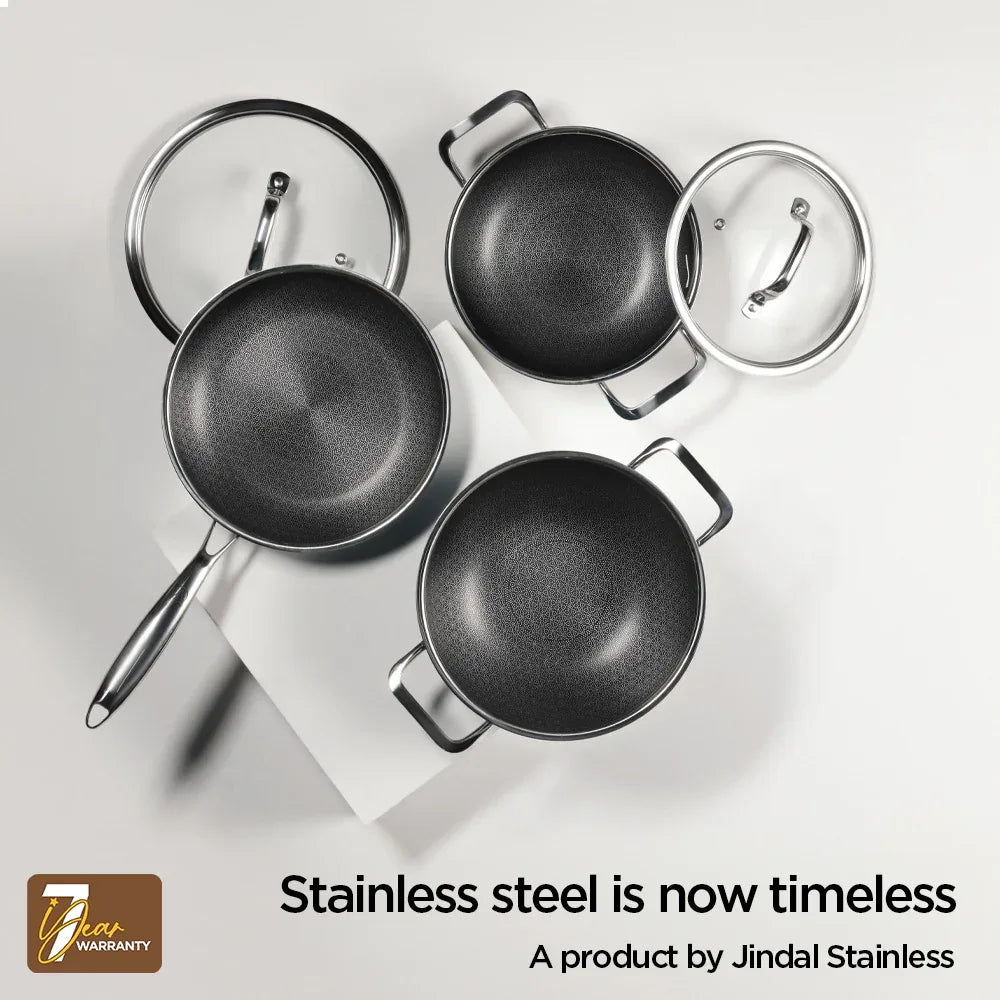 Stellar Triply Saucepan 16cm with Glass Lid - HomeTown