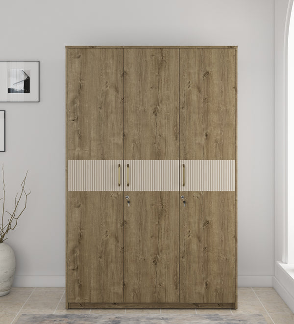 Grace 3 Door Wardrobe Sebastain Oak dimensions