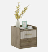 Gloria Bedside Table Design with 2 Drawer in Sebastian Oak