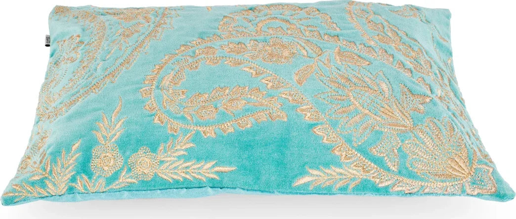 Palace Life Cushion Cover 30x45 Cm in Blue Colour - HomeTown