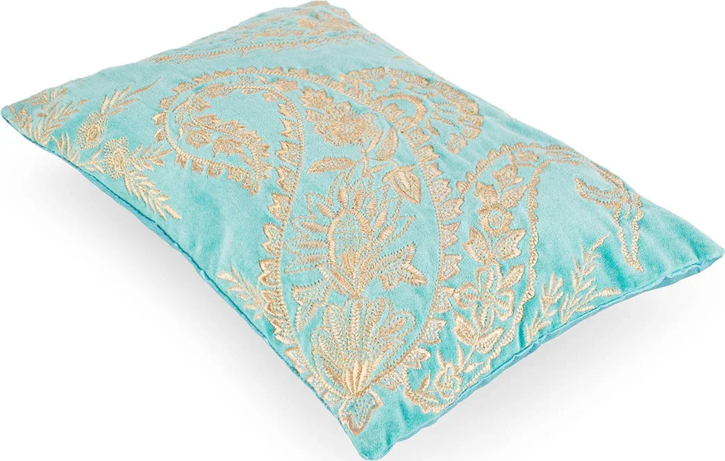 Palace Life Cushion Cover 30x45 Cm in Blue Colour - HomeTown