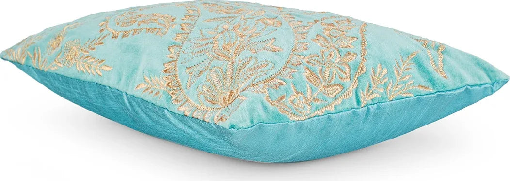 Palace Life Cushion Cover 30x45 Cm in Blue Colour - HomeTown