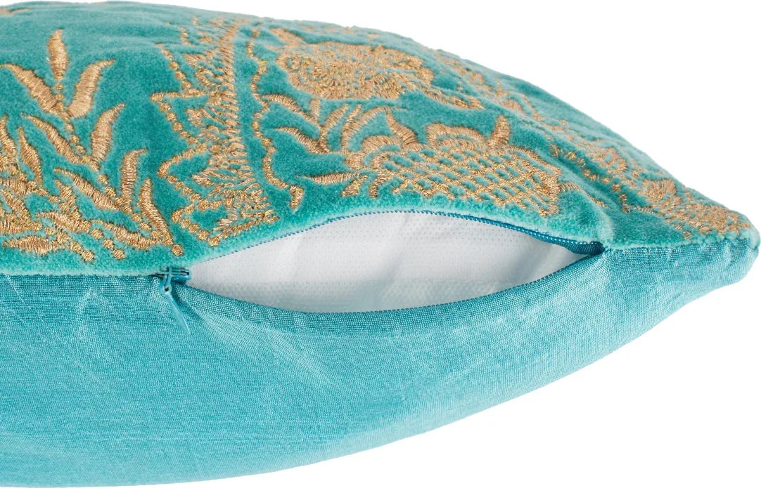 Palace Life Cushion Cover 30x45 Cm in Blue Colour - HomeTown