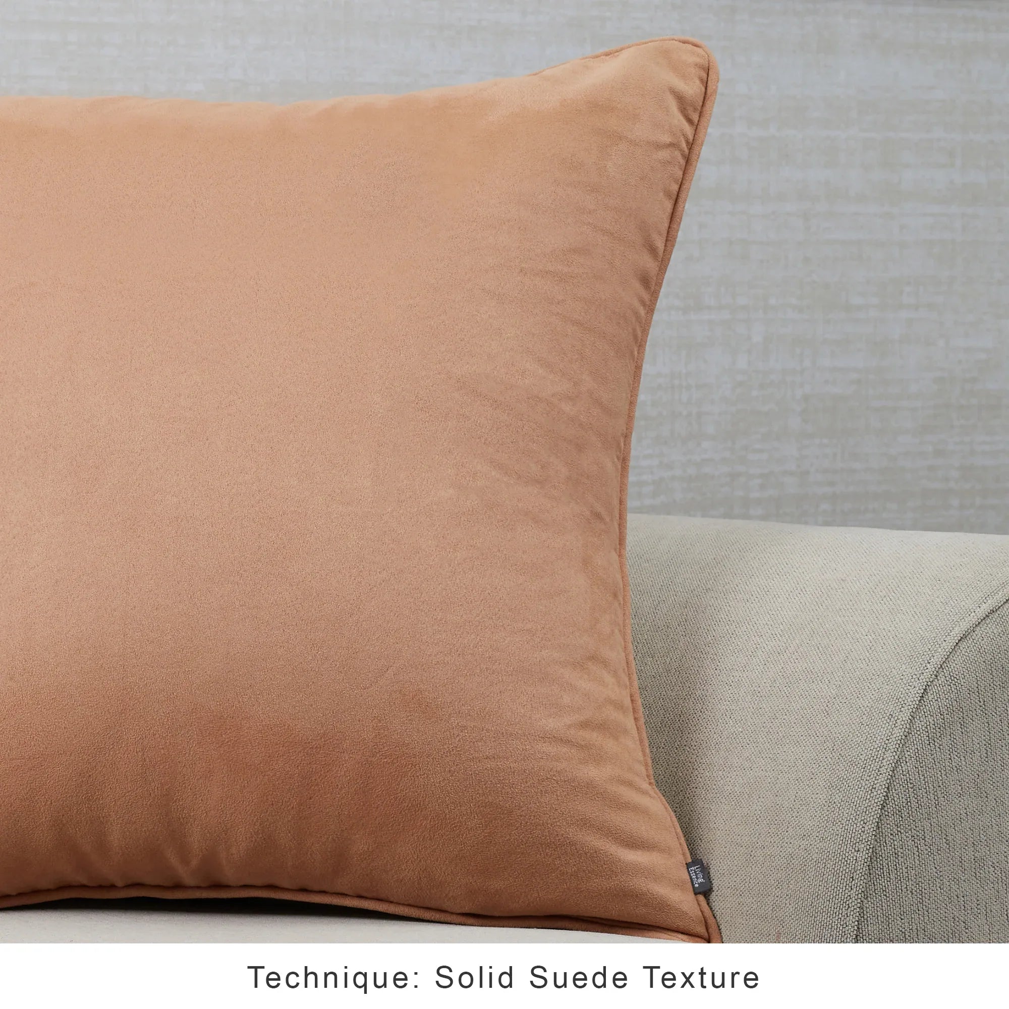 Nora Shades Reversible Solid Cushion Cover 60X60 Cm in Tan Colour - HomeTown