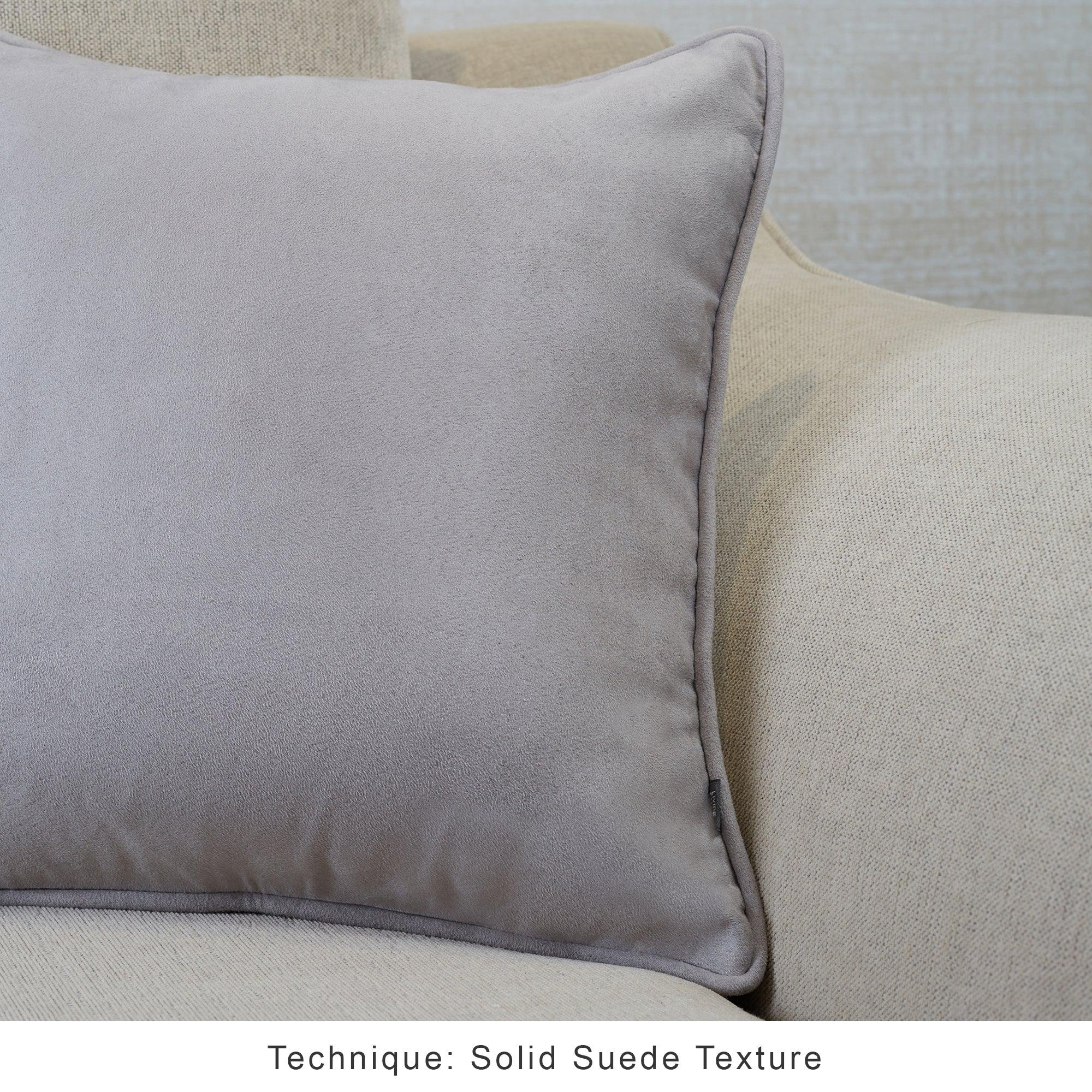 Nora Shades  Reversible Solid Cushion Cover 40X40 Cm in Grey Colour