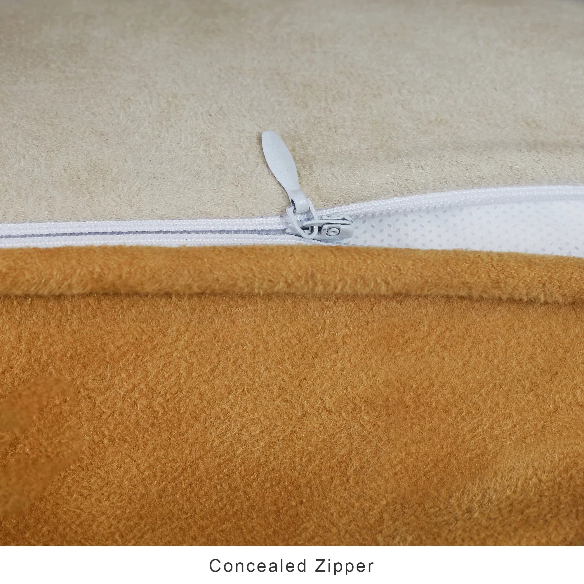 Nora Shades  Reversible Solid Cushion Cover 30X45 Cm in Mustard Colour