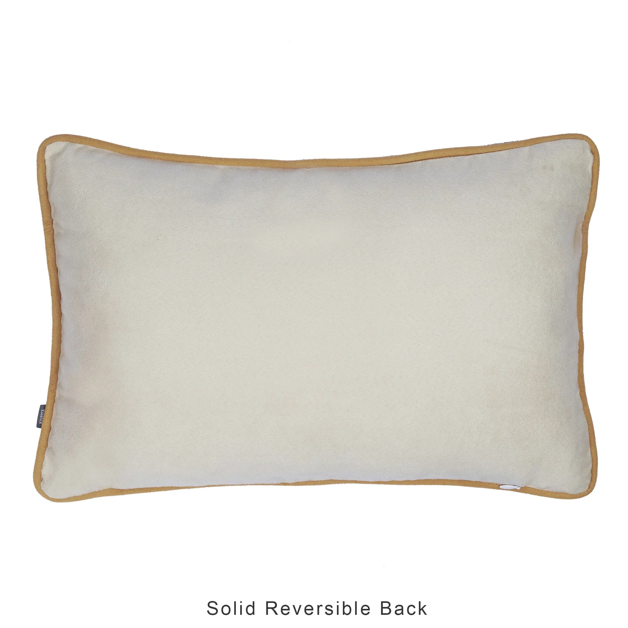 Nora Shades  Reversible Solid Cushion Cover 30X45 Cm in Mustard Colour