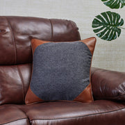 Luxe Living Felt Cushion Cover 40x40 Cm in Charcoal Colour - HomeTown