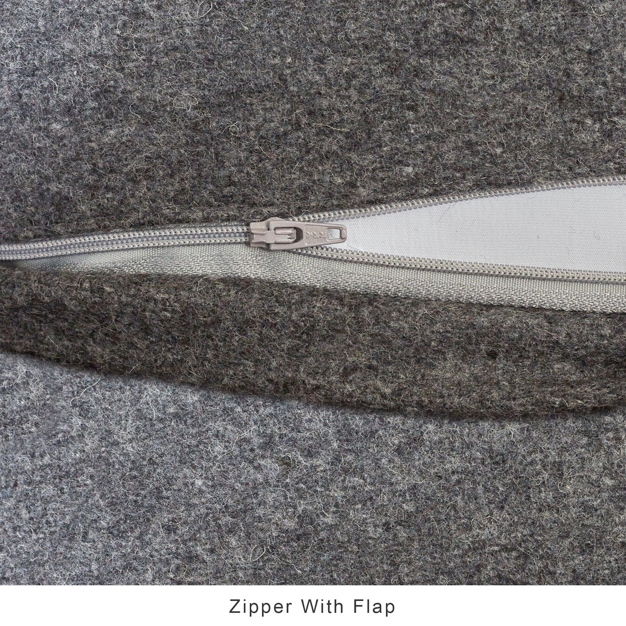 Luxe Living Felt Cushion Cover 40x40 Cm in Charcoal Colour - HomeTown