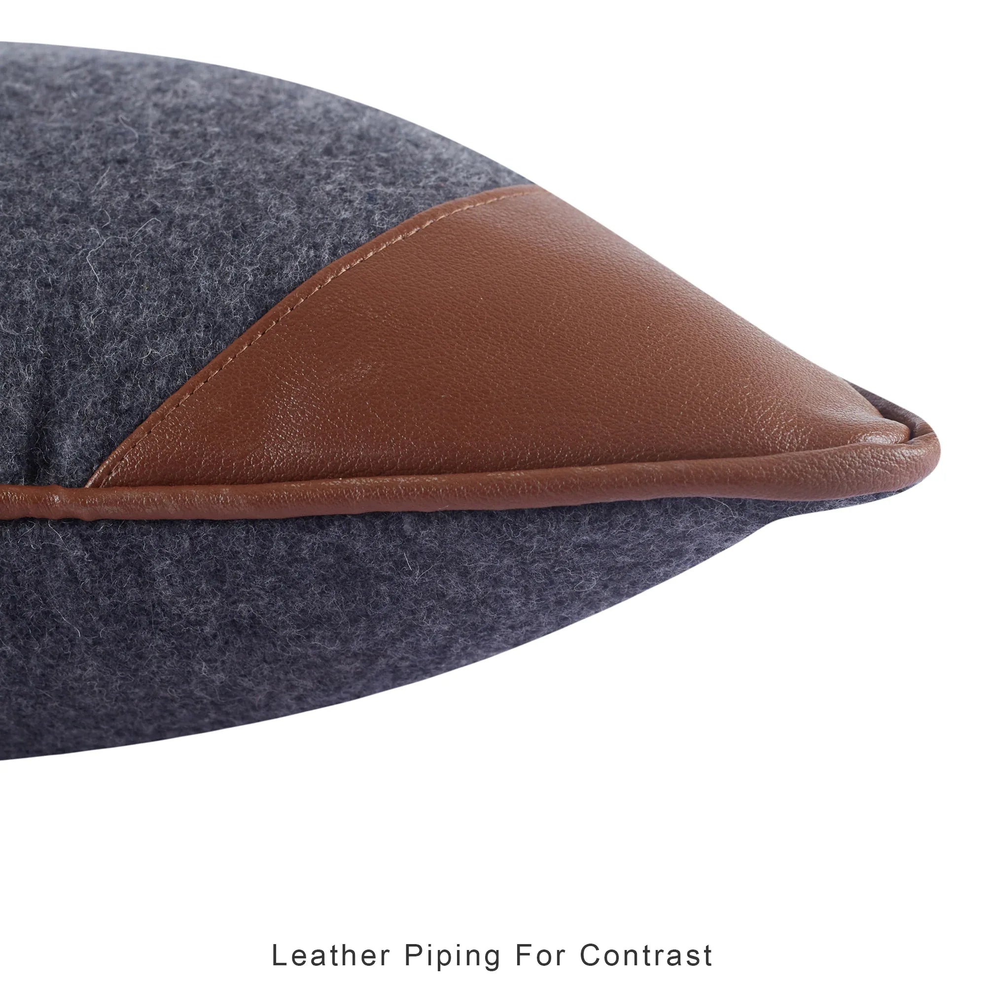 Luxe Living Felt Cushion Cover 40x40 Cm in Charcoal Colour - HomeTown