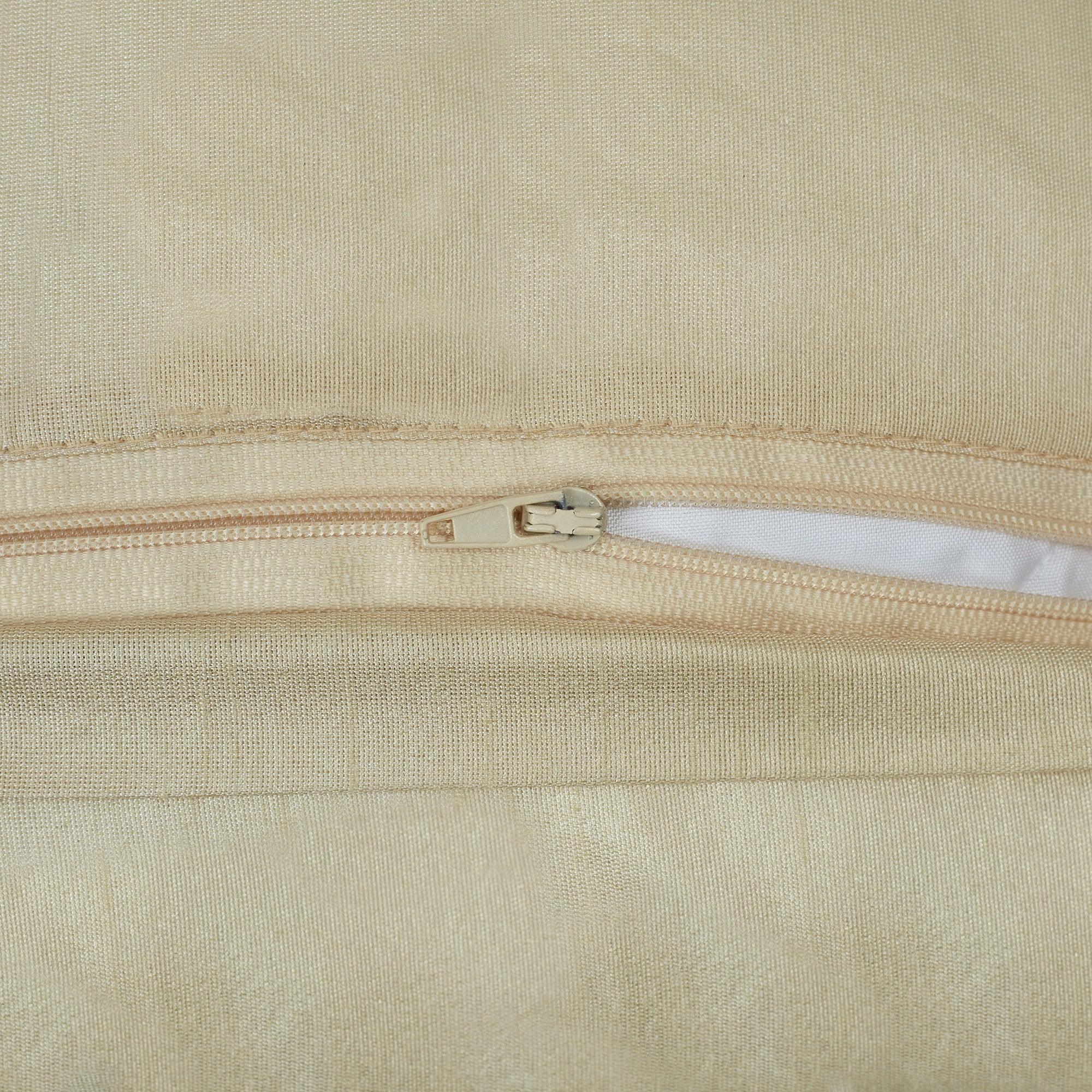 Silkroute Ornamented Cushion Cover 40x40 Cm in Beige Colour - HomeTown