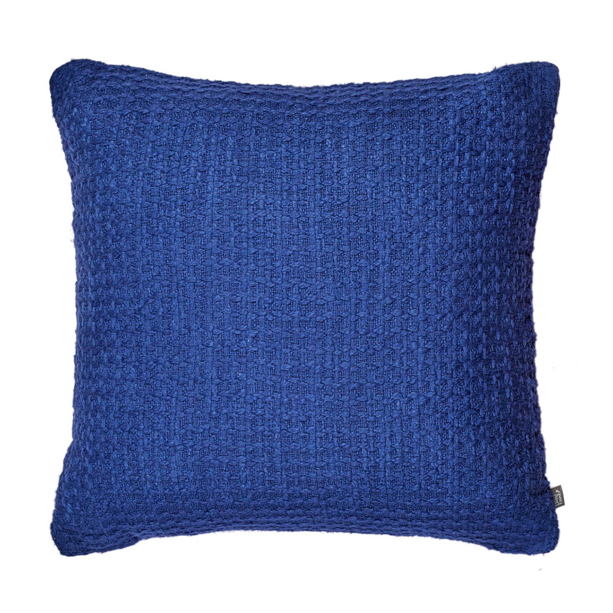 Pop Modern Solid Textured Cushion Cover 45x45 Cm in Navy Colour - HomeTown