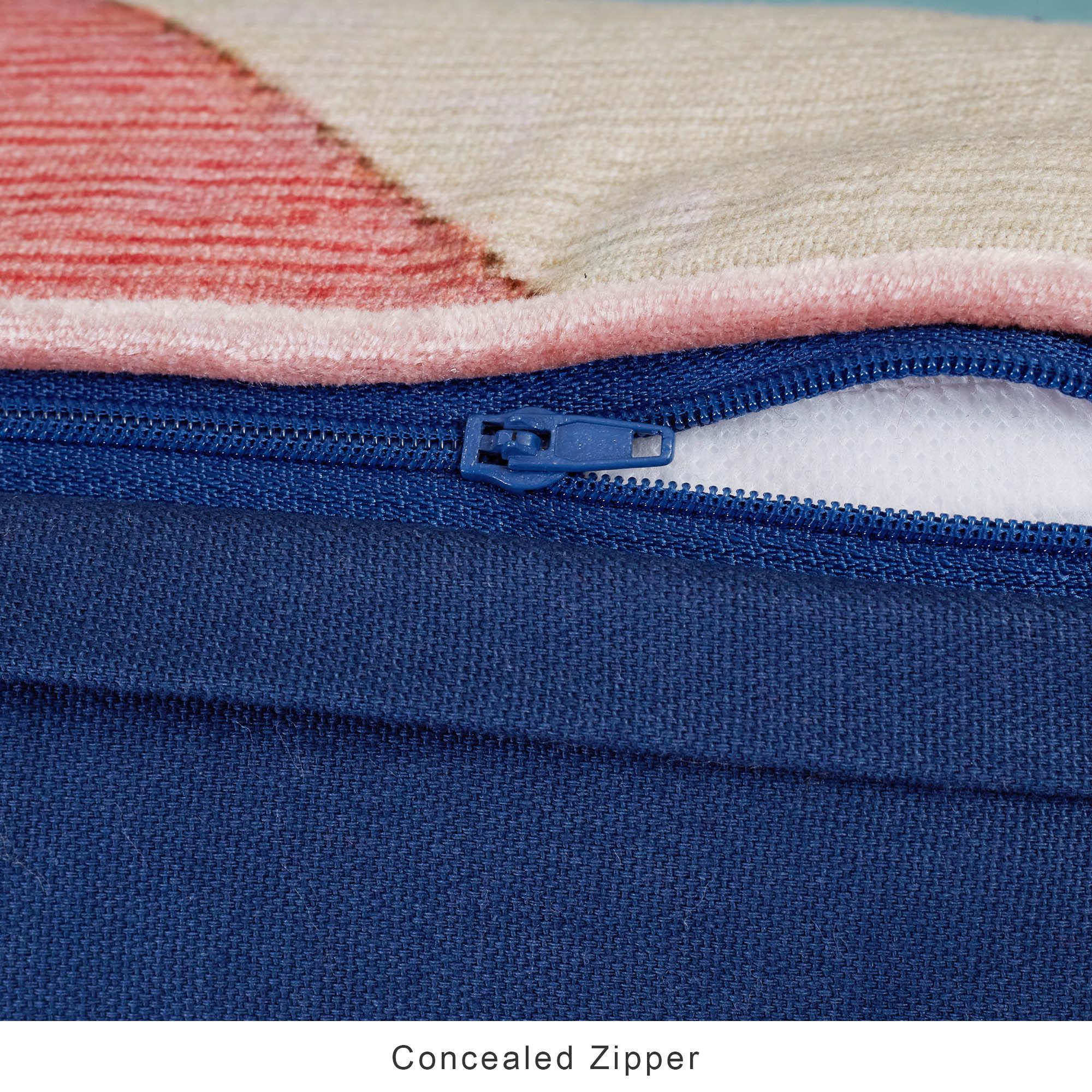 Pop Modern Crewel Embroidered Cushion Cover 35x50 Cm in Multi Colour - HomeTown