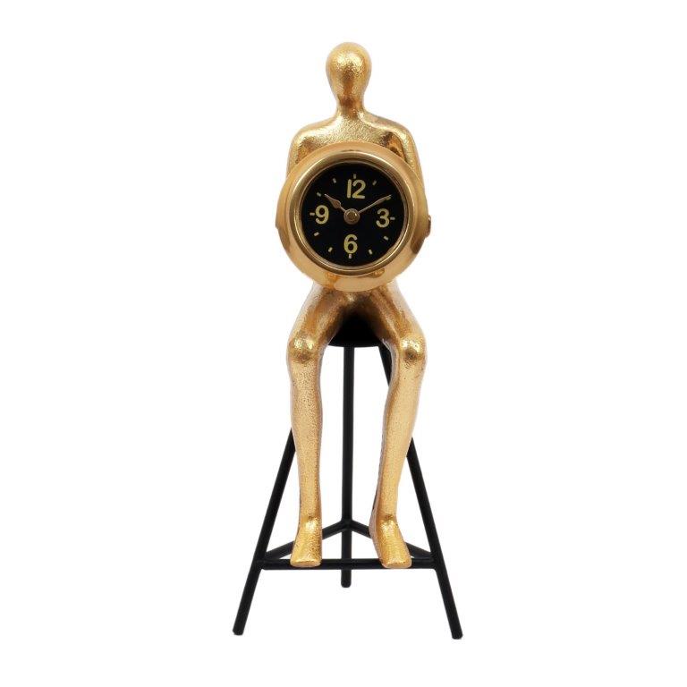 Sitting Man Table Clock