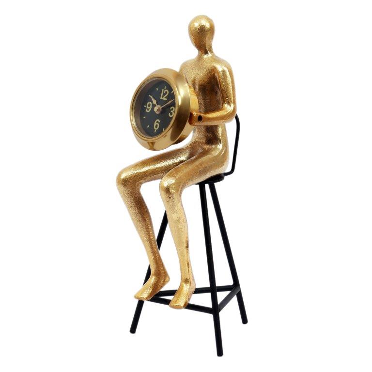Sitting Man Table Clock