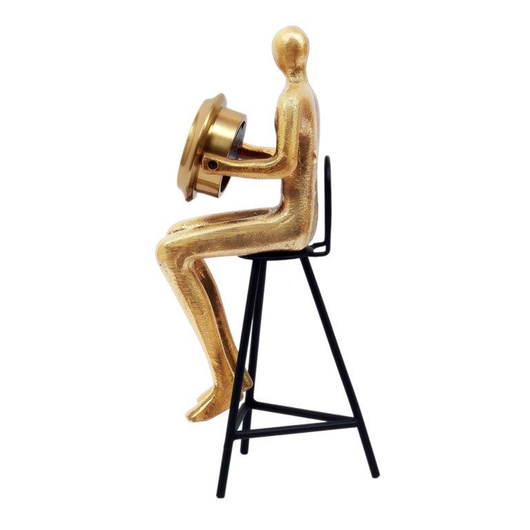 Sitting Man Table Clock