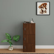 Albert Engineered Wood 3 Tier Cabinet in Oak Colour - HomeTown