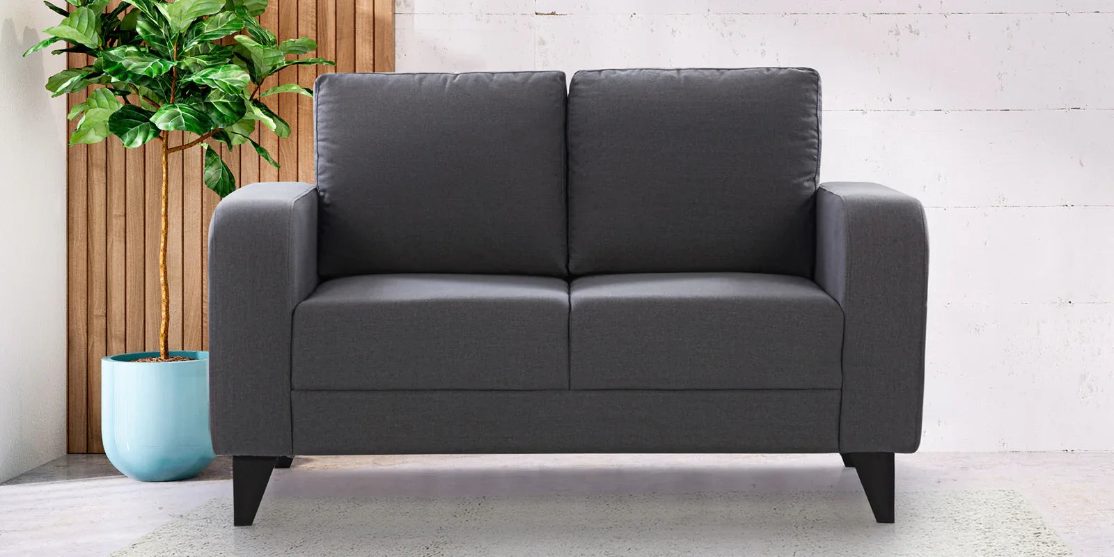 Manchester Fabric 2 Seater Sofa in Grey Colour