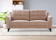 Malta Fabric 3 Seater Sofa in Brown Colour - HomeTown