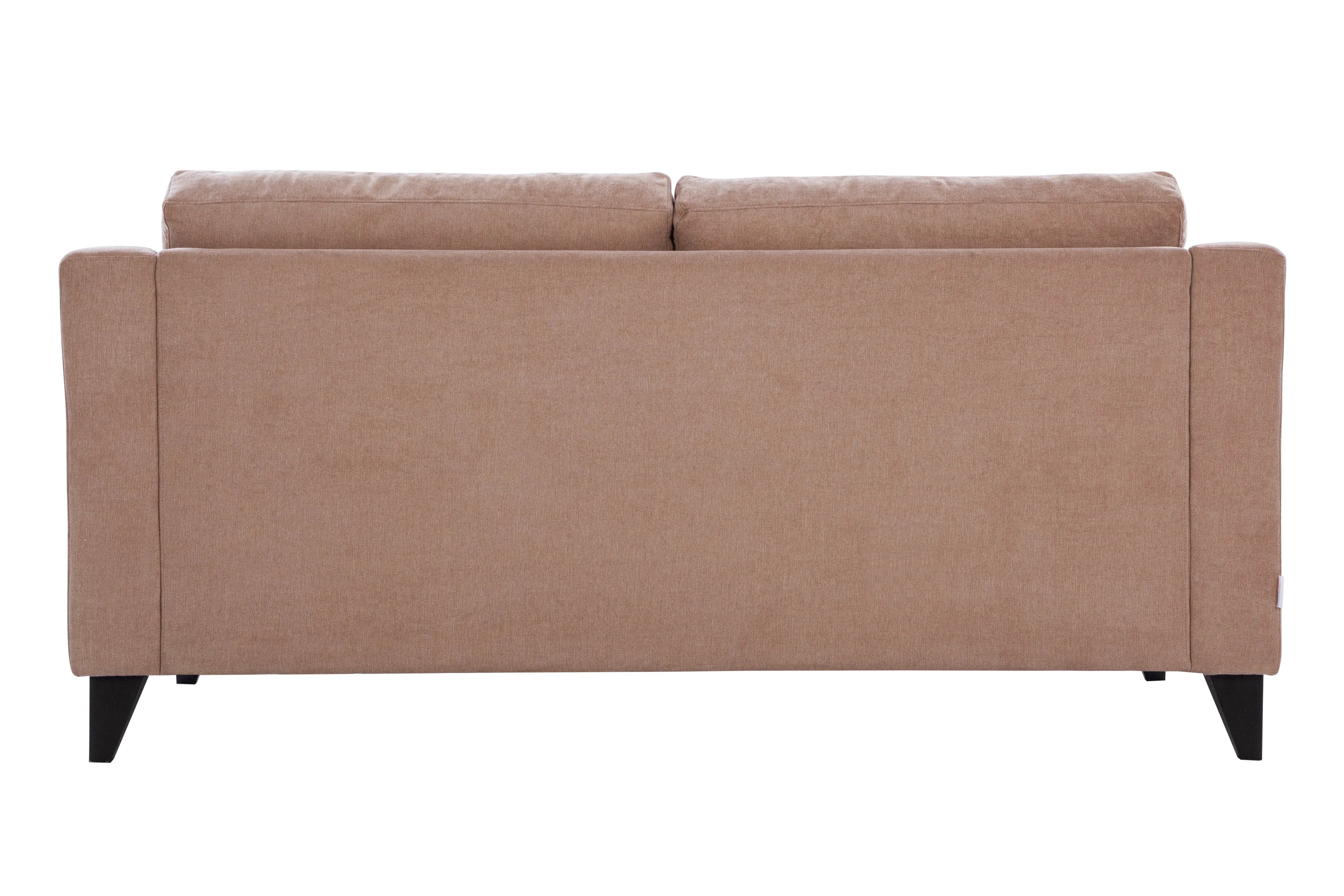 Malta Fabric 3 Seater Sofa in Brown Colour - HomeTown