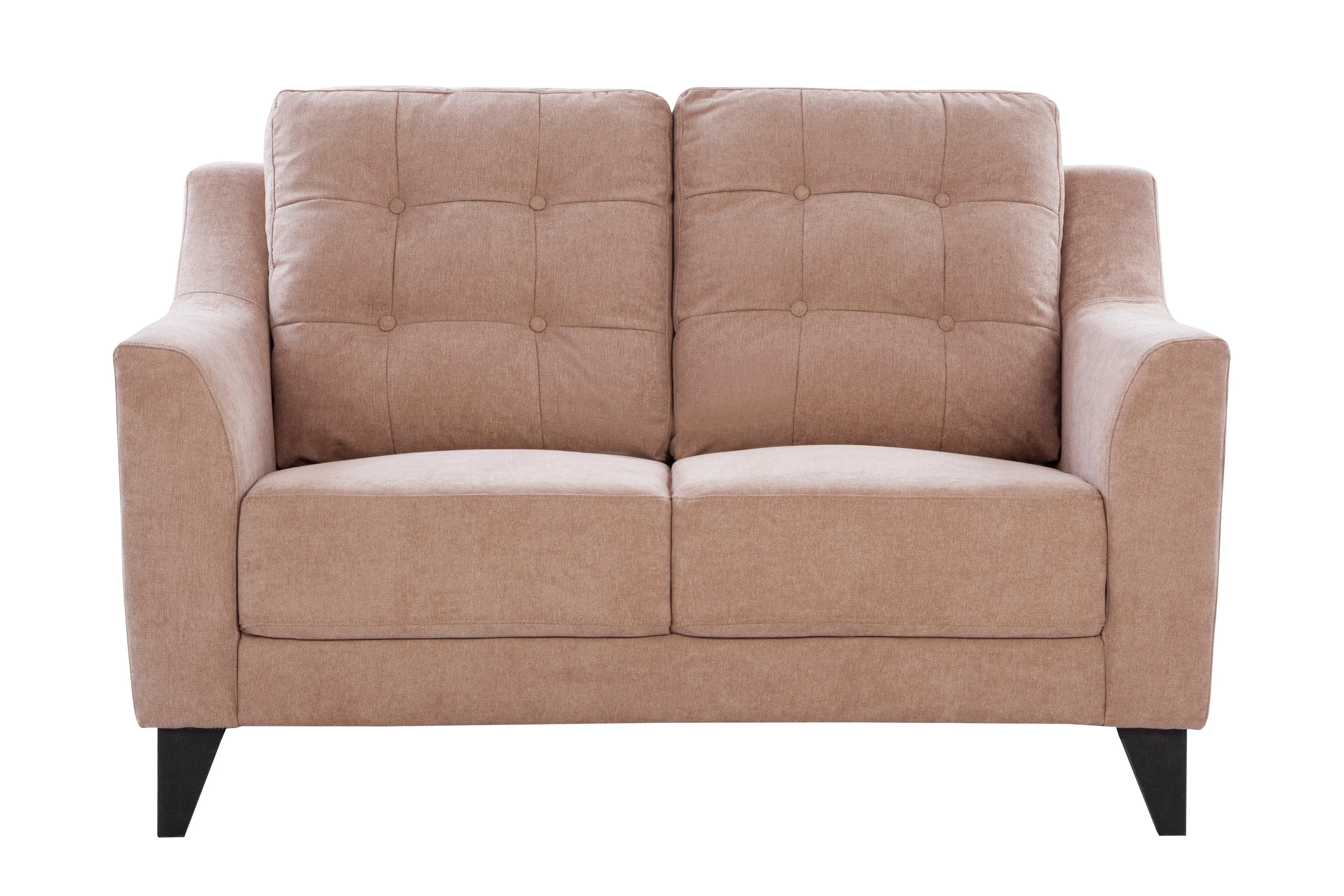 Malta Fabric 2 Seater Sofa in Brown Colour - HomeTown