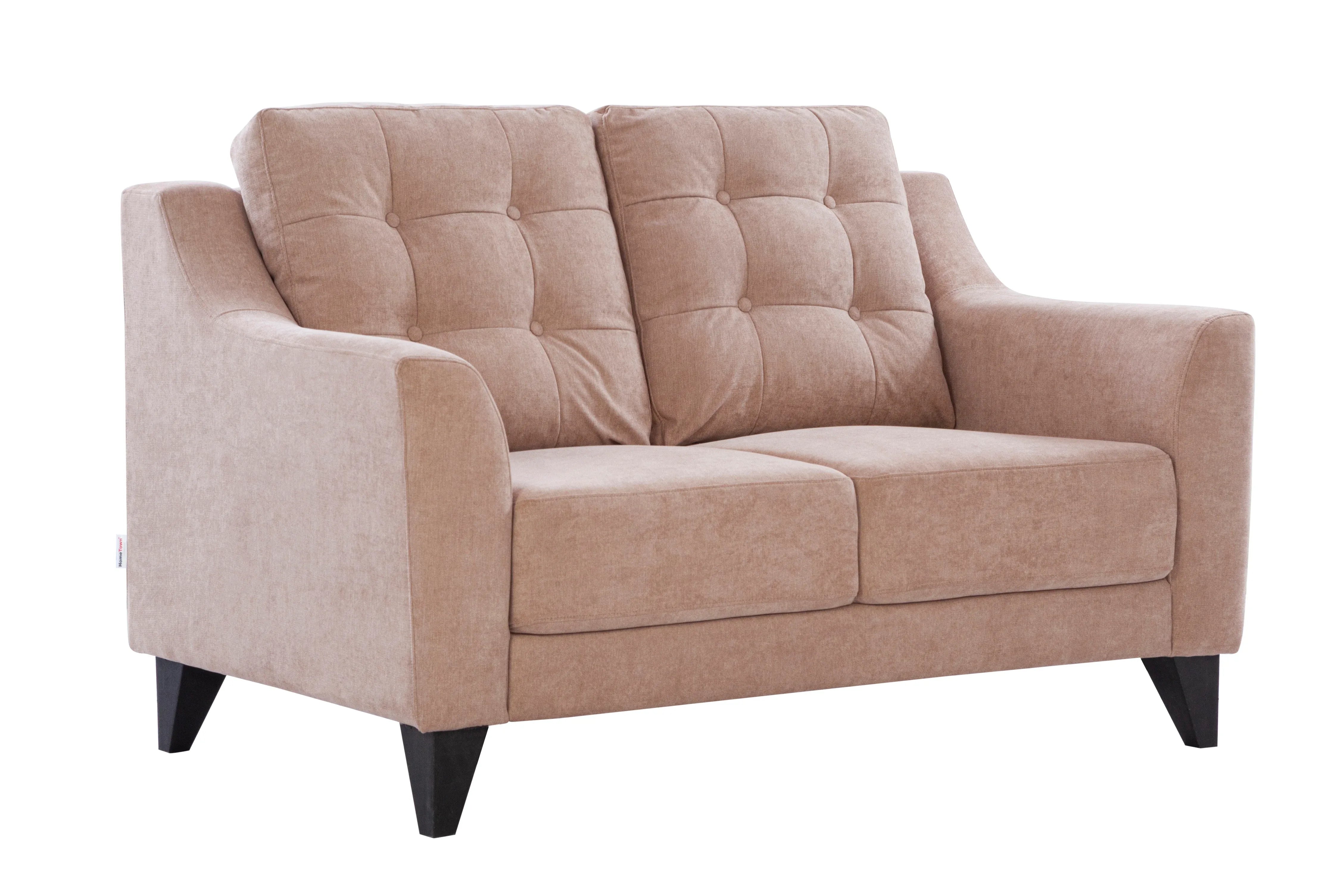 Malta Fabric 2 Seater Sofa in Brown Colour - HomeTown