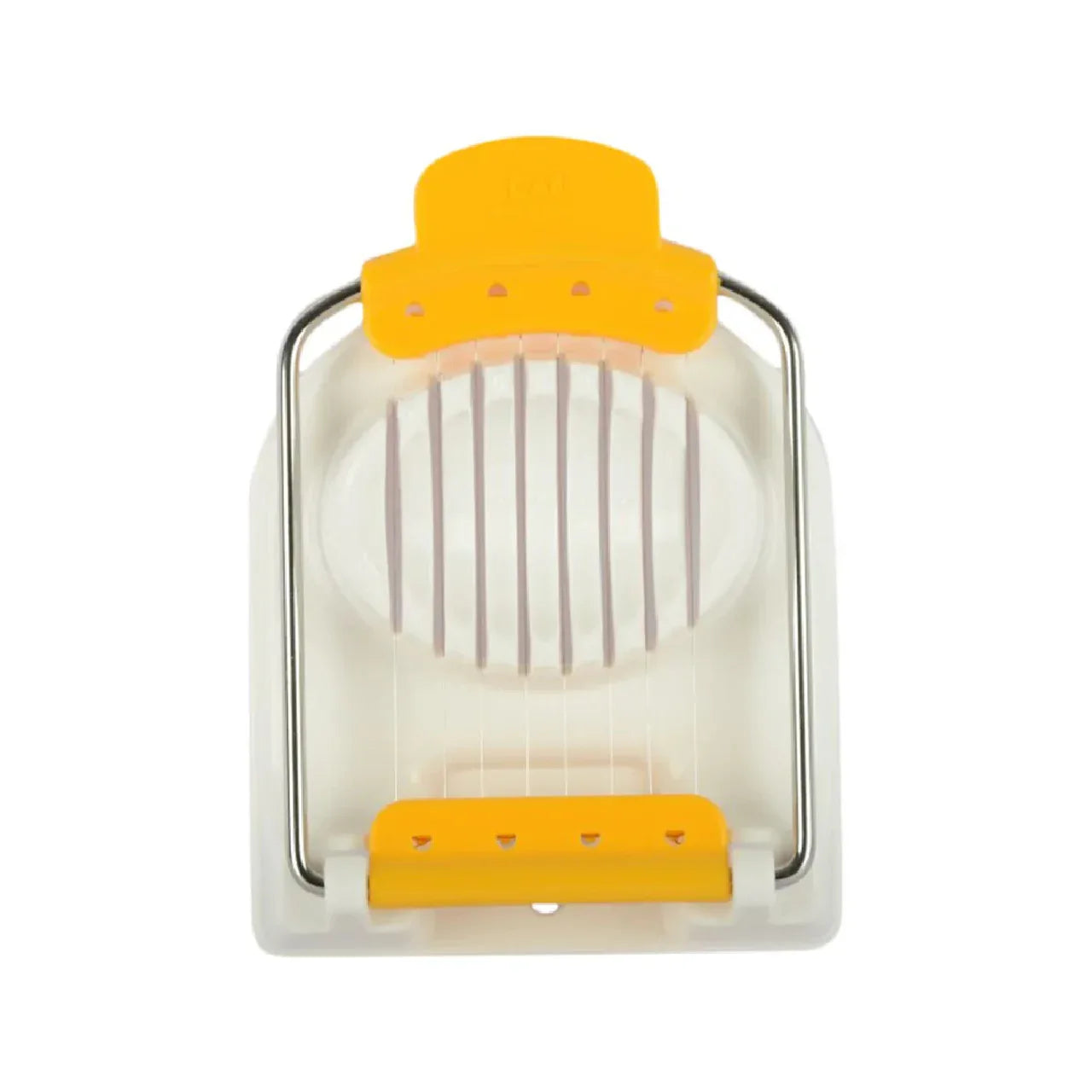 Select Stainless steel Egg Cutter in White/Yellow Colour - HomeTown