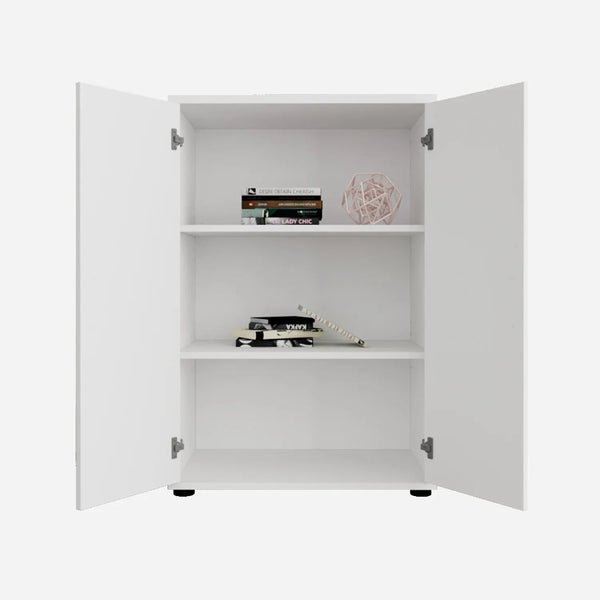 Henley Engineered Wood Multipurpose Cabinet in White Colour dimensions